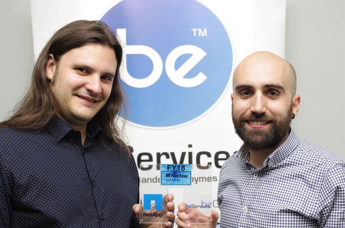 beservices recibe el trofeo que lo acredita de forma oficial como NetApp Gold Partner